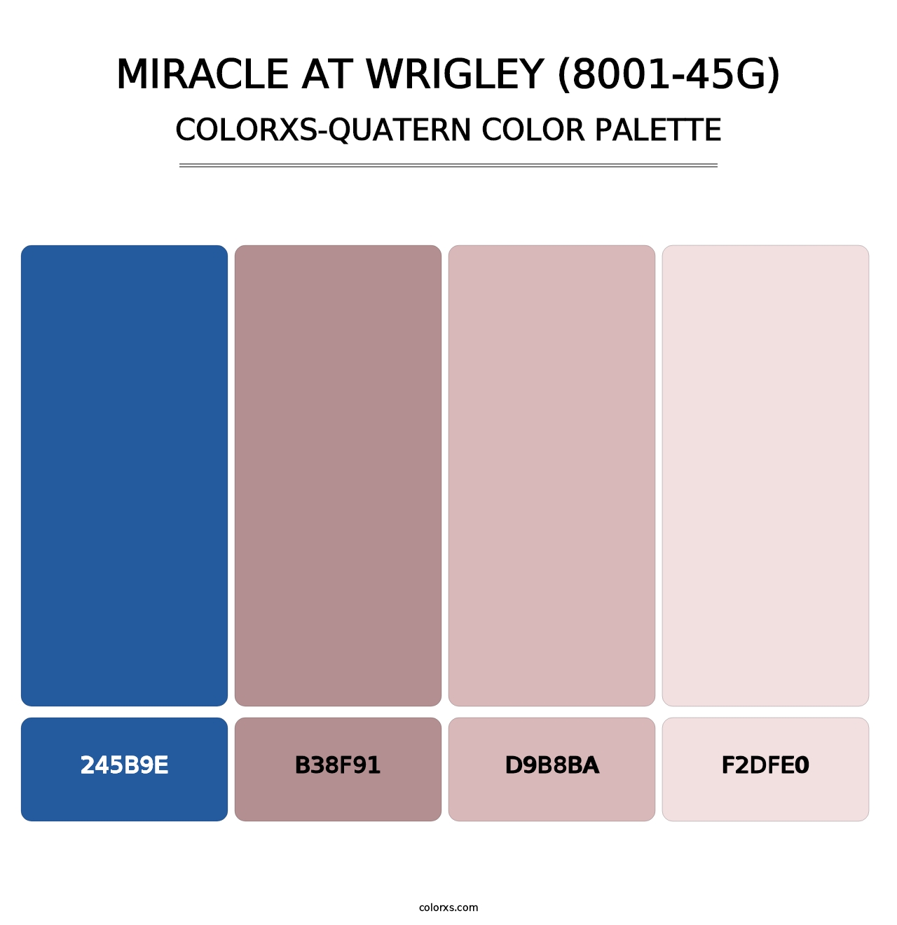 Miracle at Wrigley (8001-45G) - Colorxs Quatern Palette