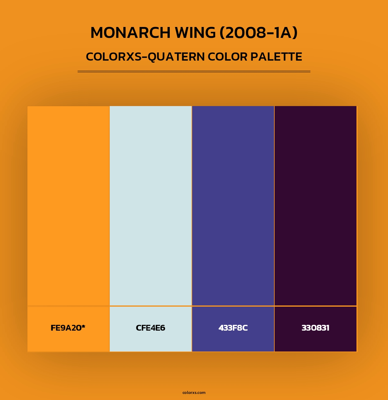 Monarch Wing (2008-1A) - Colorxs Quad Palette