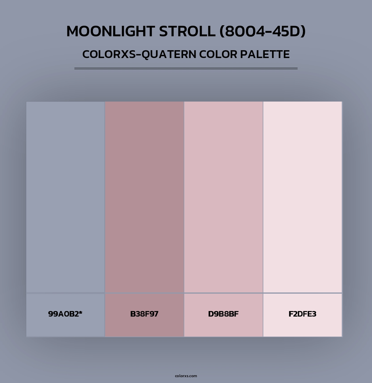Moonlight Stroll (8004-45D) - Colorxs Quad Palette
