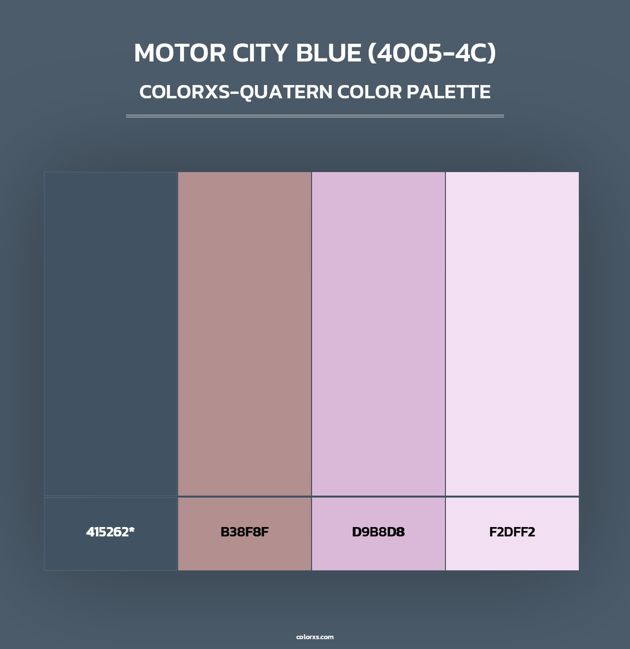 Motor City Blue (4005-4C) - Colorxs Quad Palette