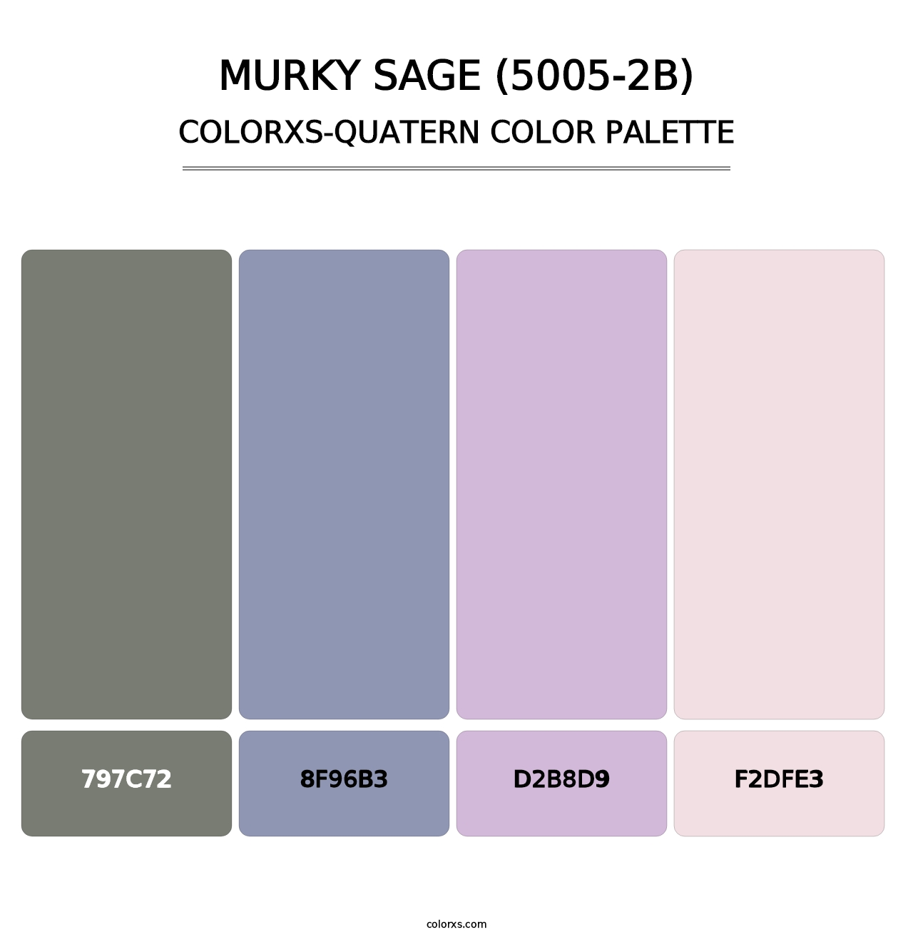 Murky Sage (5005-2B) - Colorxs Quatern Palette