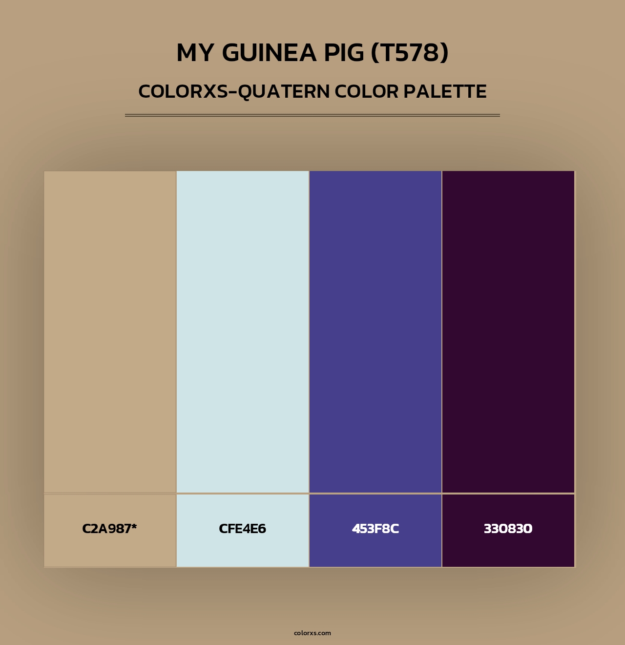 My Guinea Pig (T578) - Colorxs Quad Palette