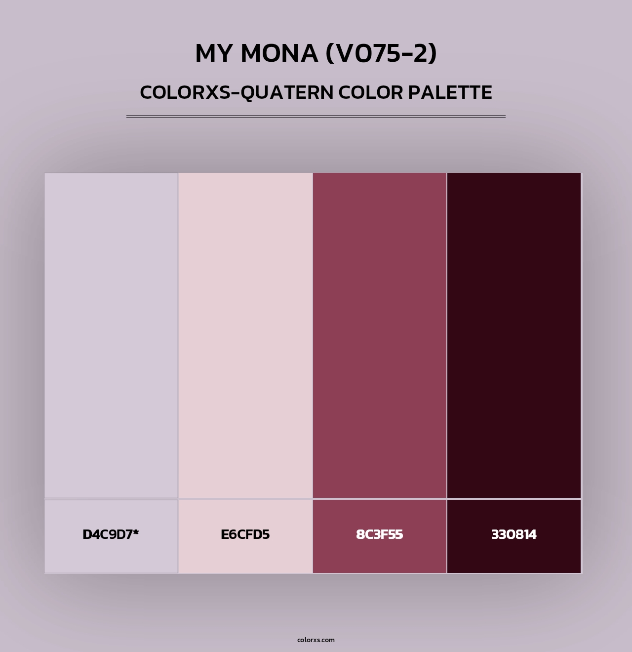 My Mona (V075-2) - Colorxs Quad Palette