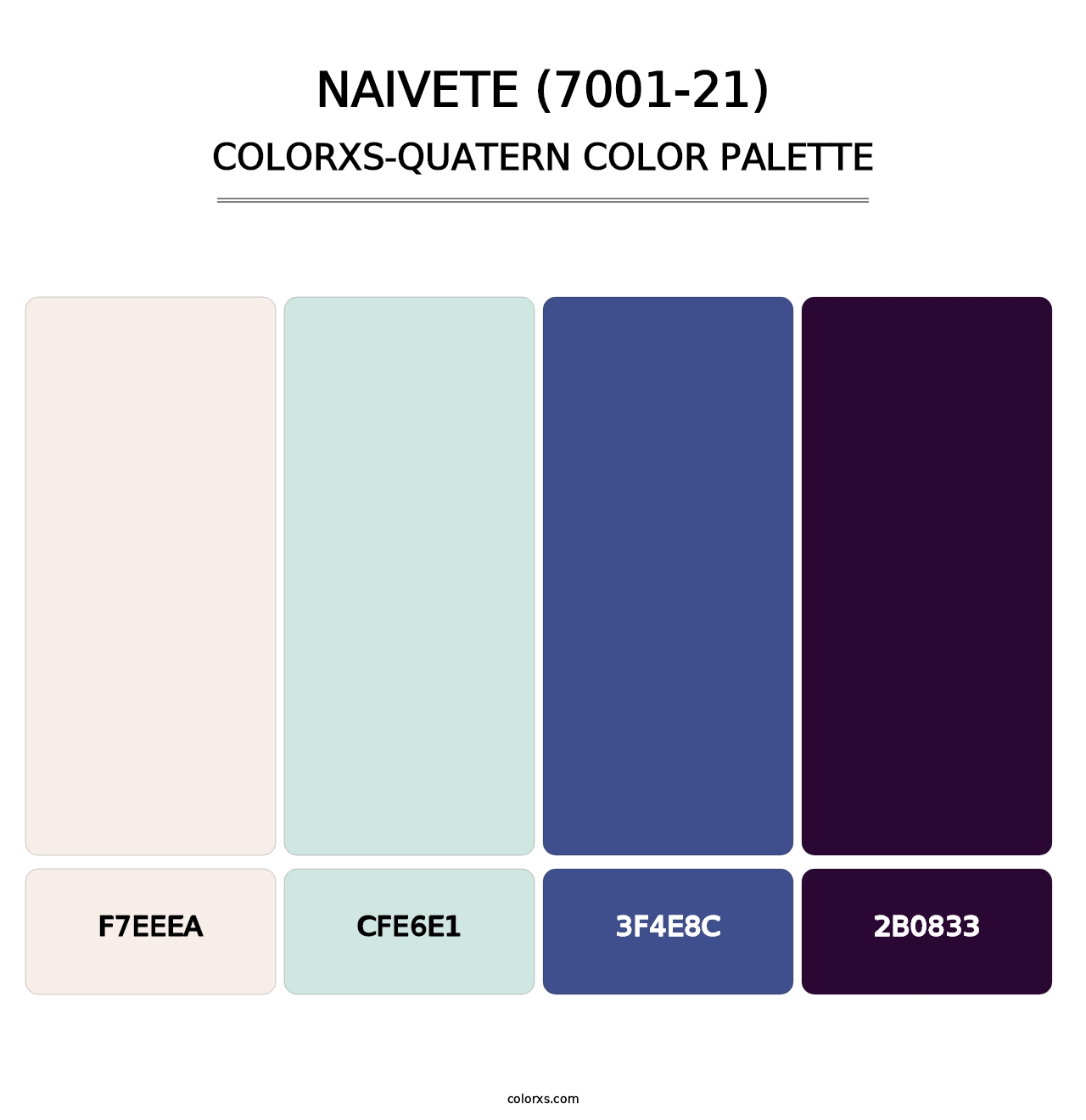 Naivete (7001-21) - Colorxs Quatern Palette