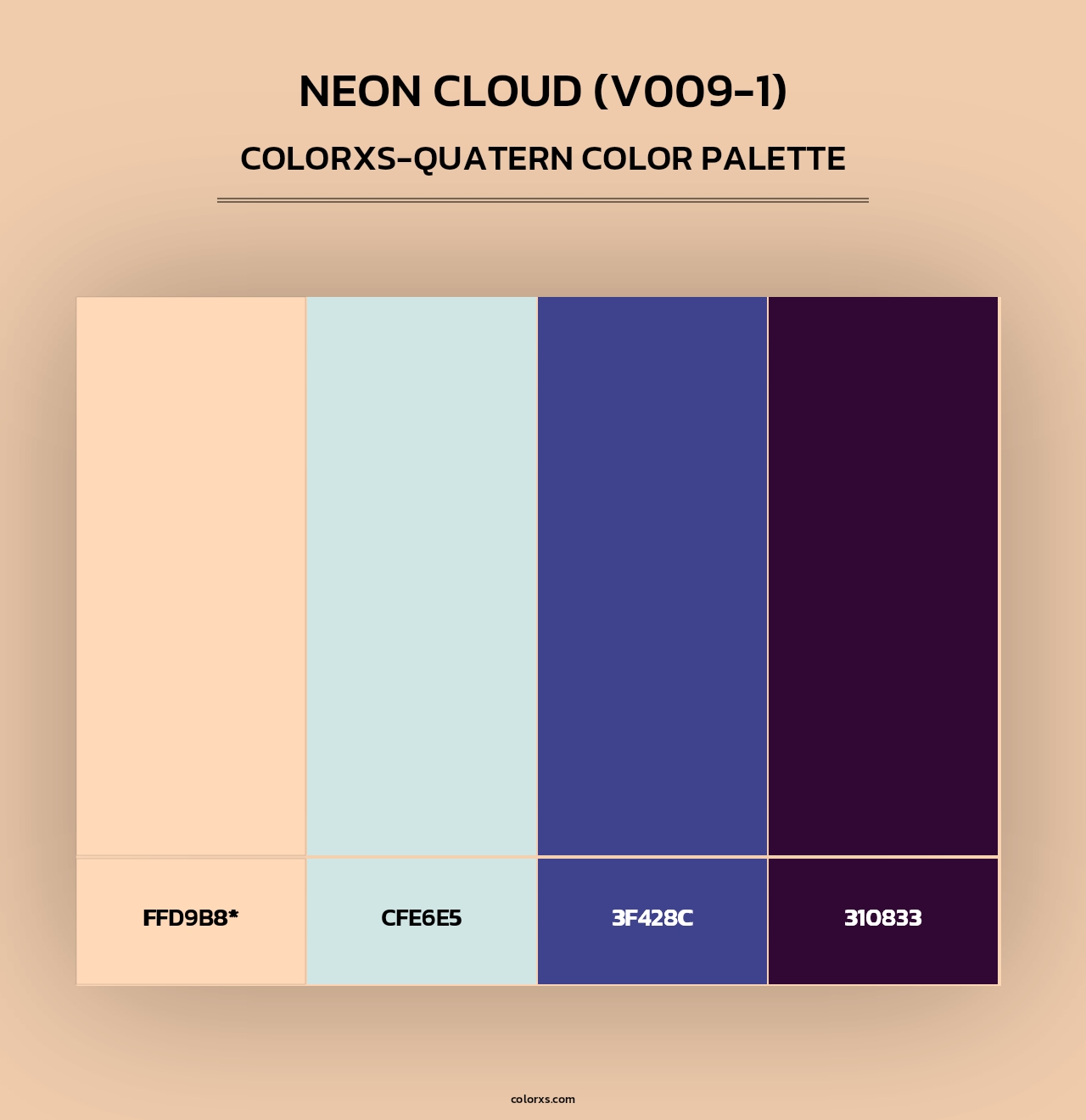 Neon Cloud (V009-1) - Colorxs Quad Palette