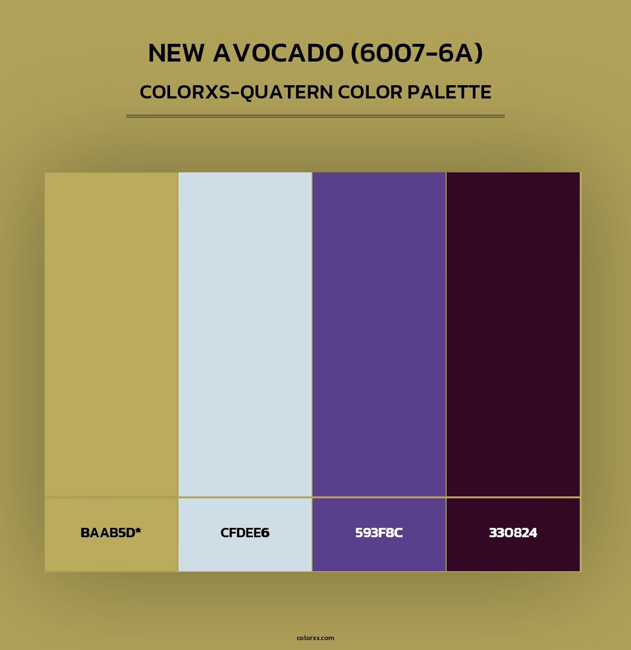 New Avocado (6007-6A) - Colorxs Quad Palette