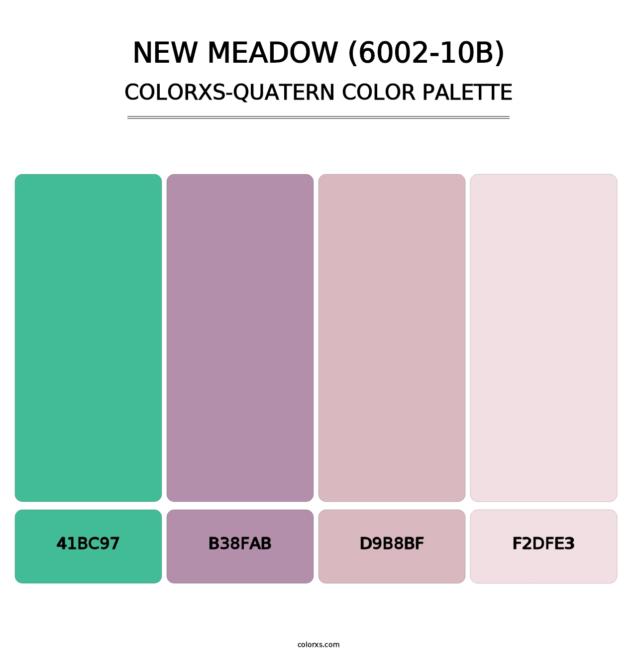 New Meadow (6002-10B) - Colorxs Quatern Palette