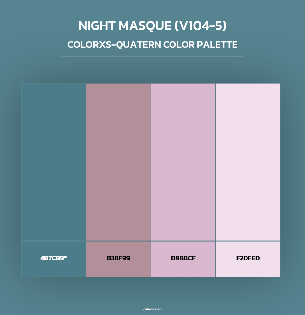 Night Masque (V104-5) - Colorxs Quad Palette