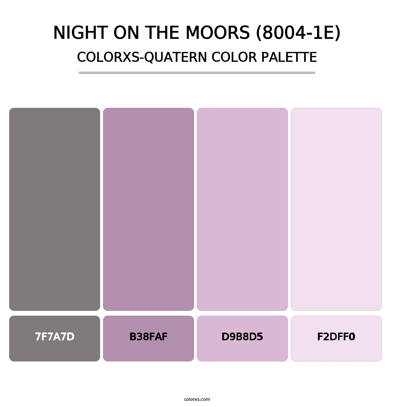 Night on the Moors (8004-1E) - Colorxs Quatern Palette