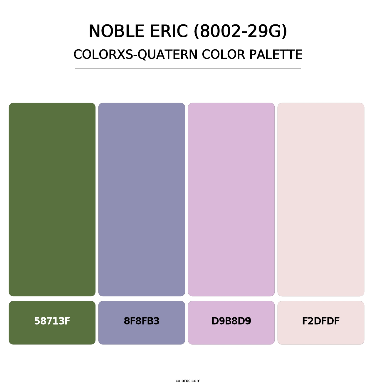 Noble Eric (8002-29G) - Colorxs Quatern Palette