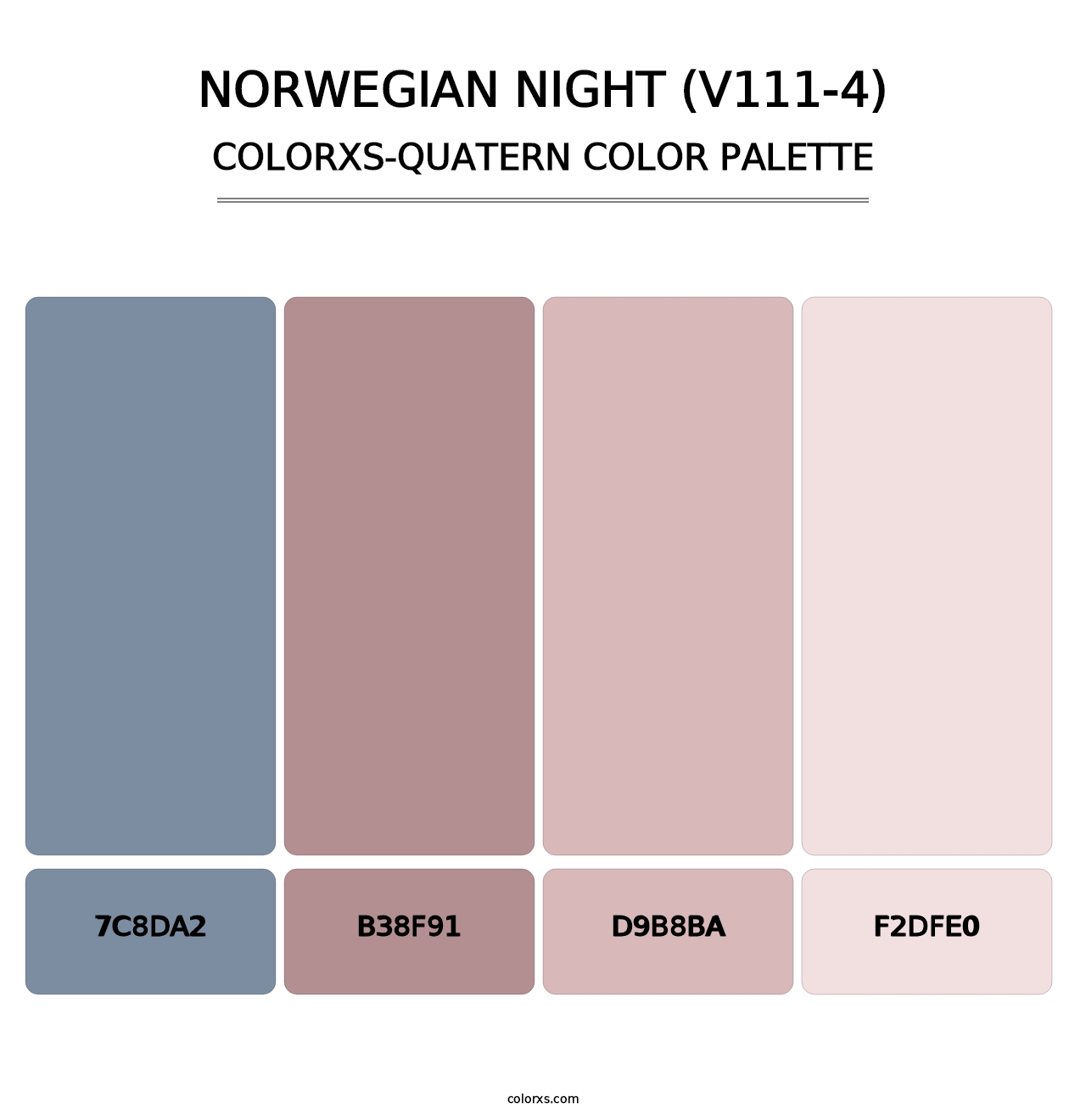 Norwegian Night (V111-4) - Colorxs Quatern Palette