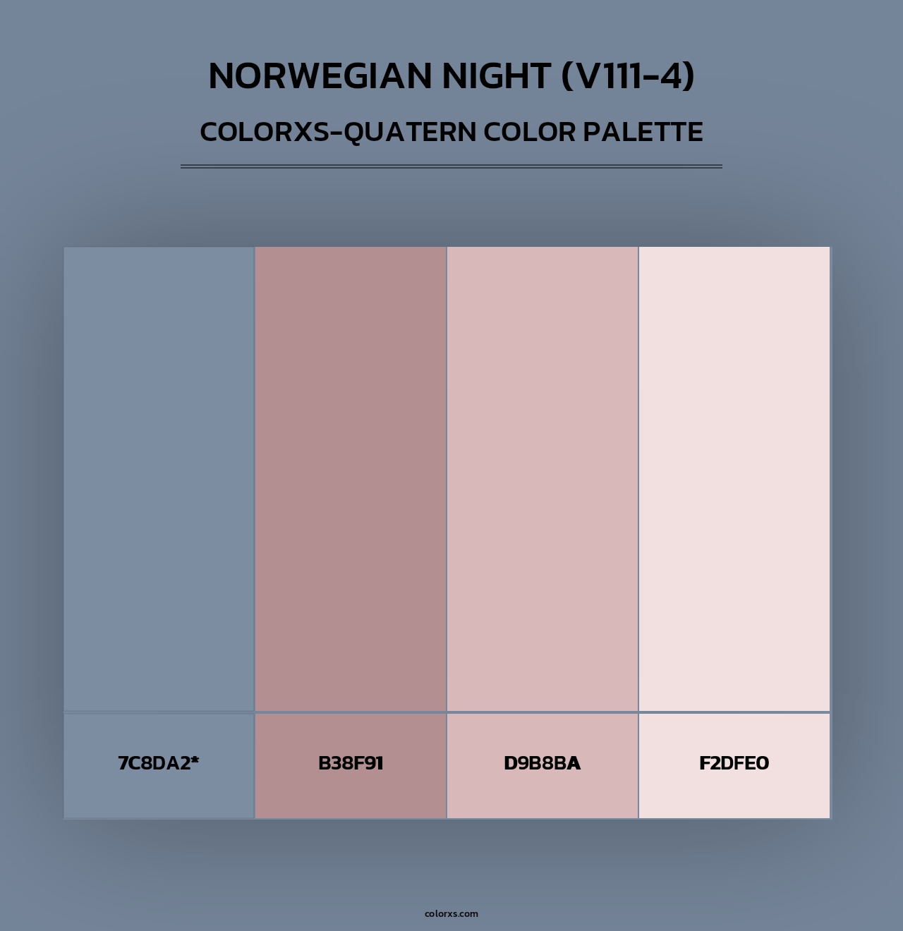 Norwegian Night (V111-4) - Colorxs Quad Palette