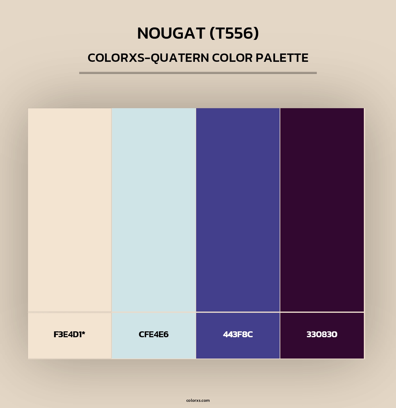 Nougat (T556) - Colorxs Quad Palette