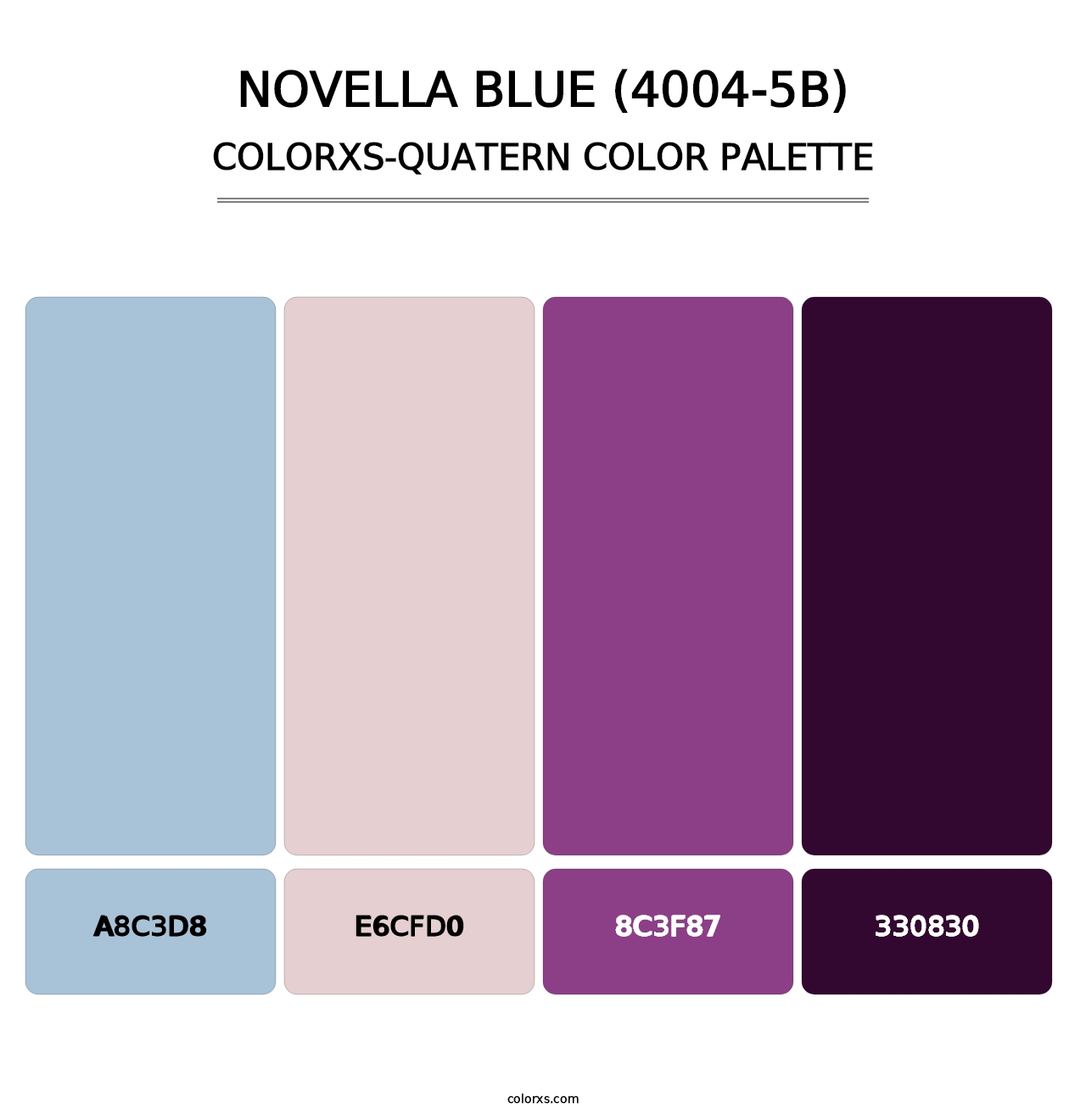 Novella Blue (4004-5B) - Colorxs Quatern Palette
