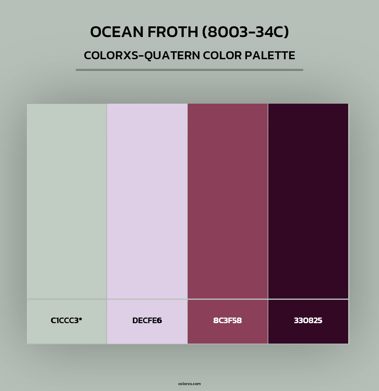 Ocean Froth (8003-34C) - Colorxs Quad Palette