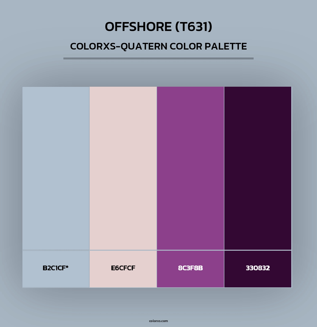 Offshore (T631) - Colorxs Quad Palette
