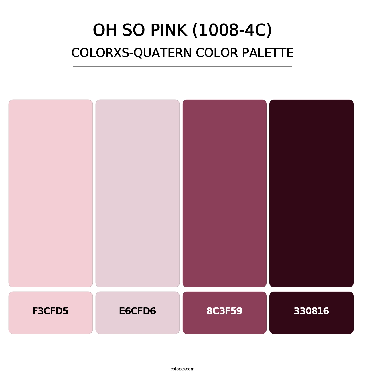 Oh So Pink (1008-4C) - Colorxs Quatern Palette