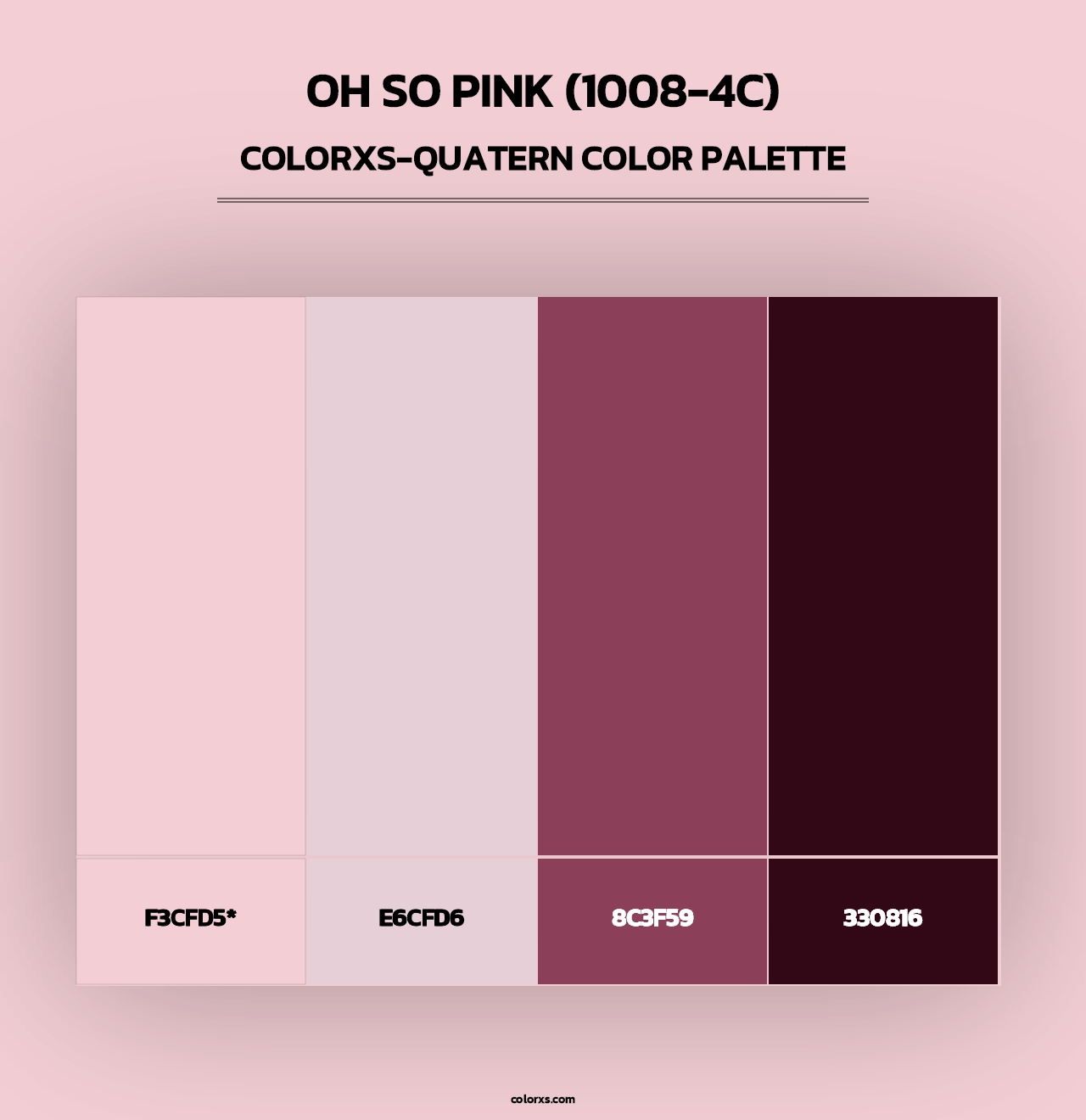Oh So Pink (1008-4C) - Colorxs Quad Palette