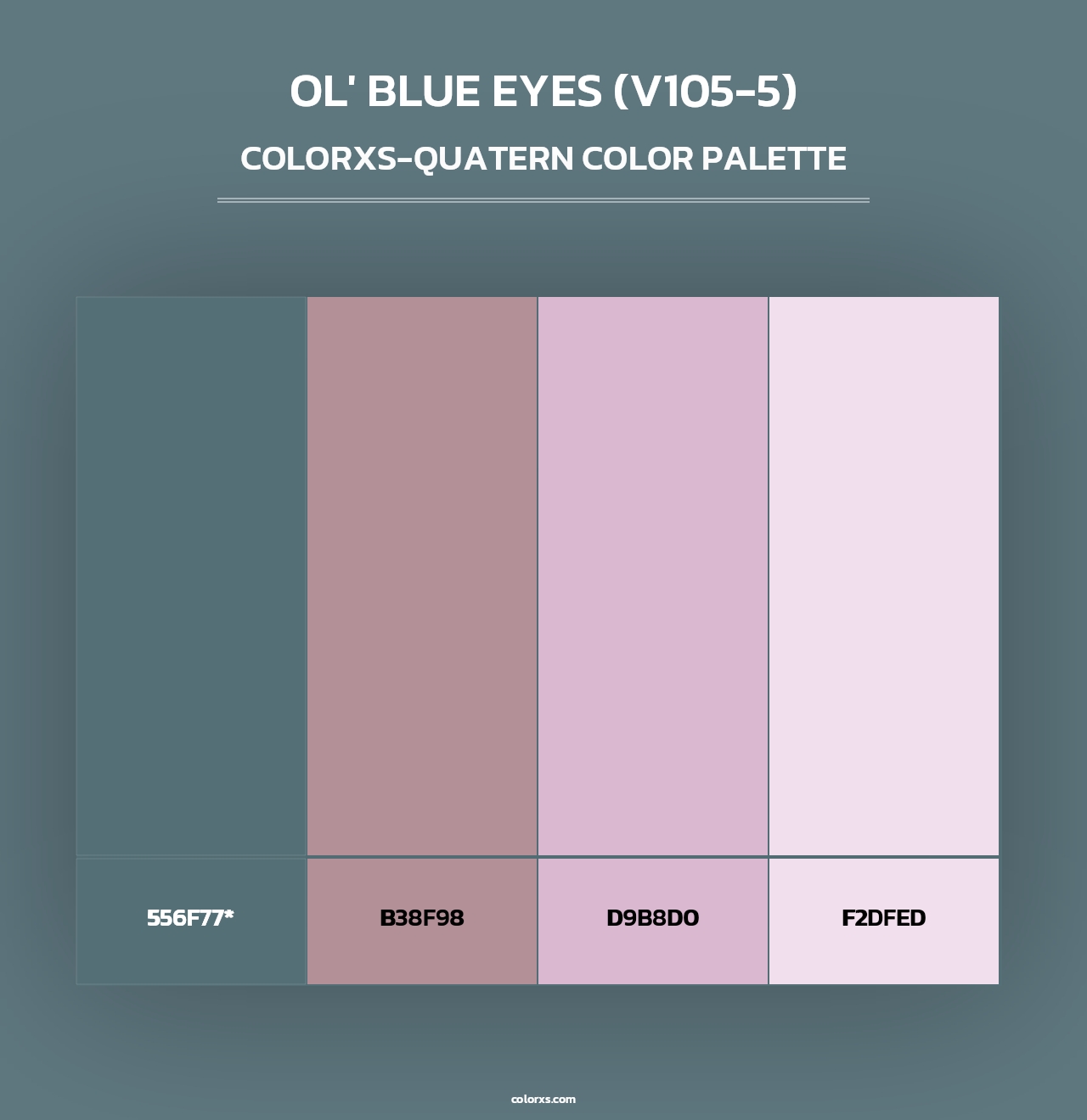 Ol' Blue Eyes (V105-5) - Colorxs Quad Palette