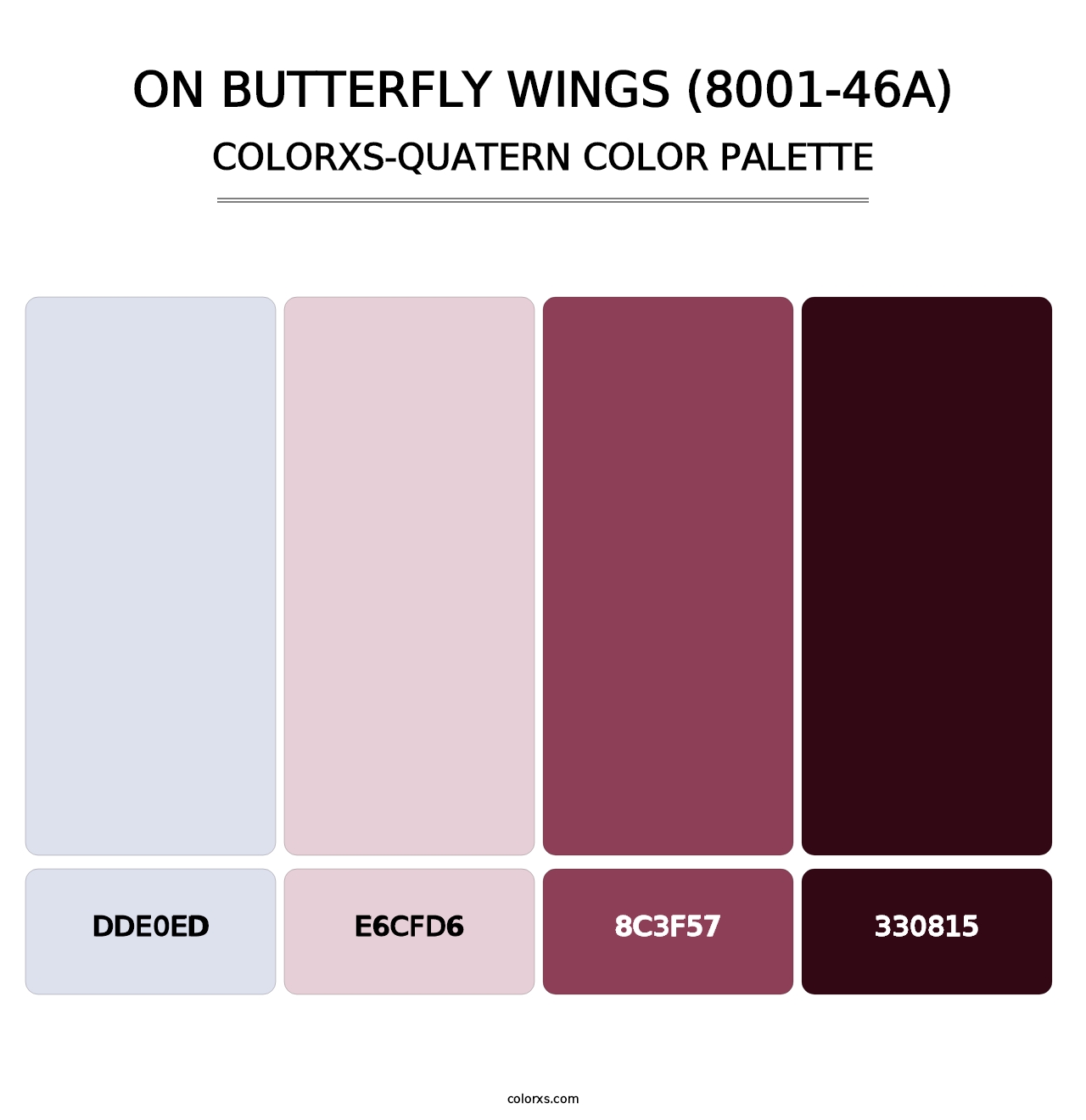 On Butterfly Wings (8001-46A) - Colorxs Quatern Palette
