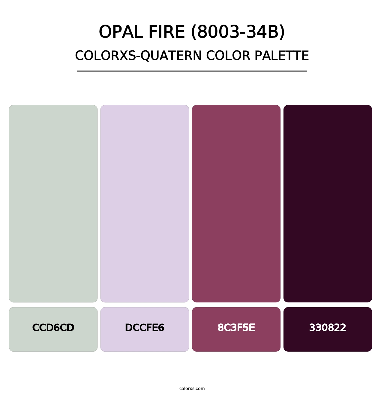 Opal Fire (8003-34B) - Colorxs Quatern Palette