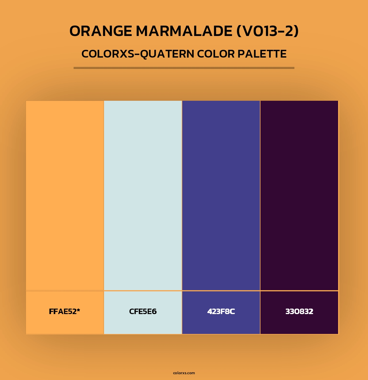 Orange Marmalade (V013-2) - Colorxs Quad Palette