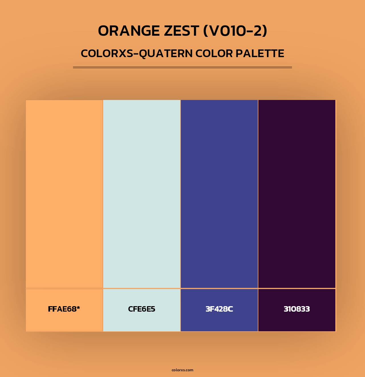 Orange Zest (V010-2) - Colorxs Quad Palette