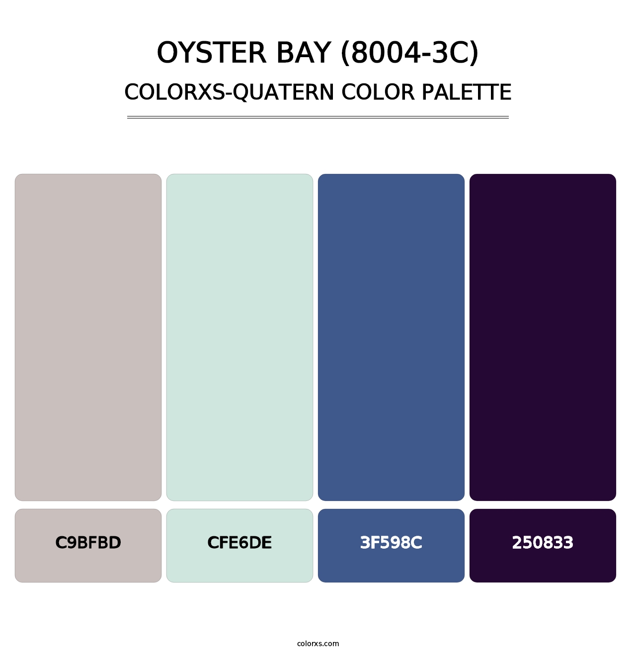 Oyster Bay (8004-3C) - Colorxs Quatern Palette