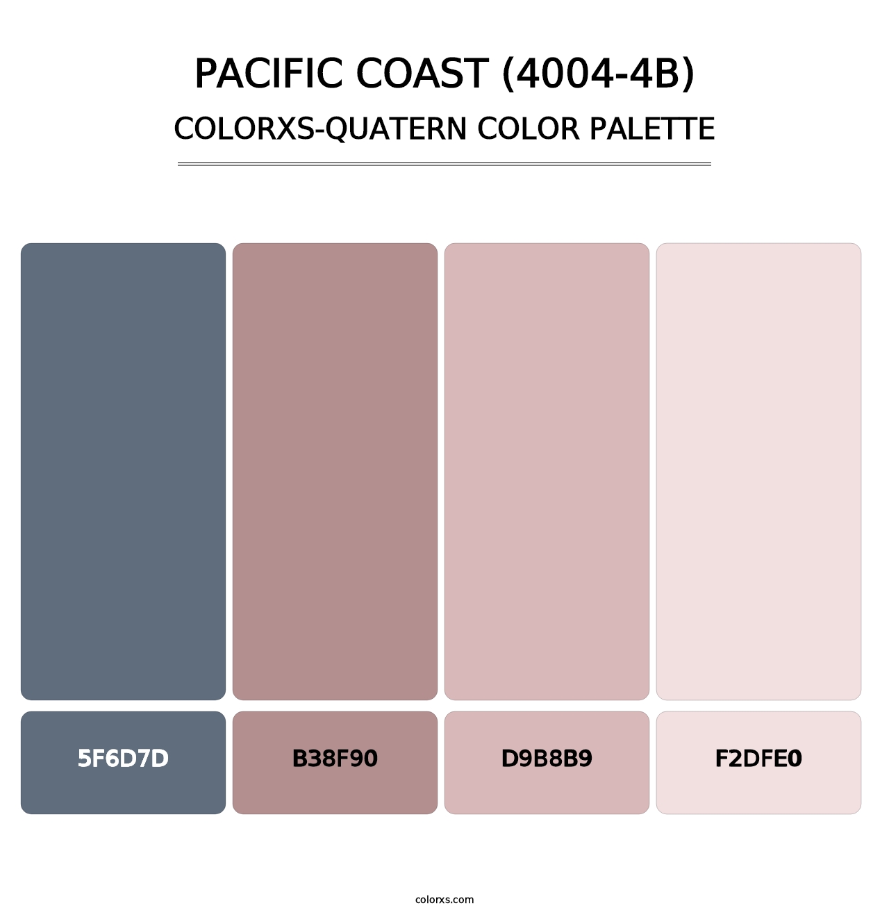 Pacific Coast (4004-4B) - Colorxs Quatern Palette
