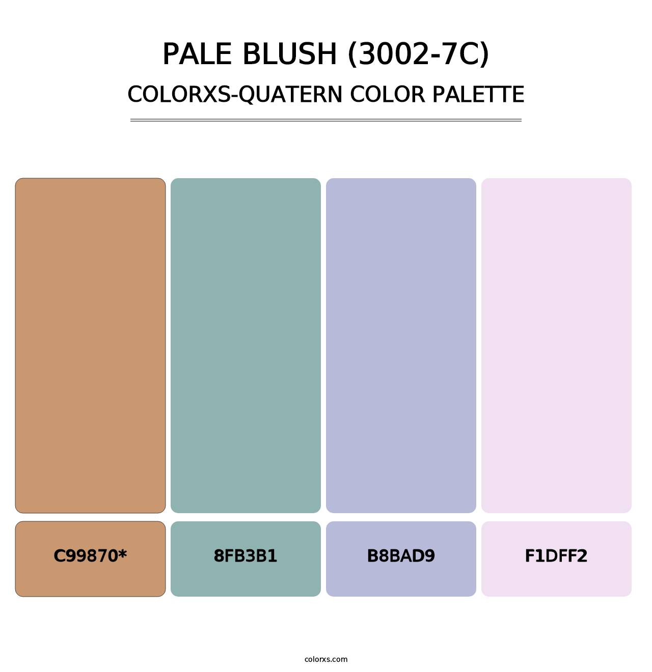 Pale Blush (3002-7C) - Colorxs Quatern Palette