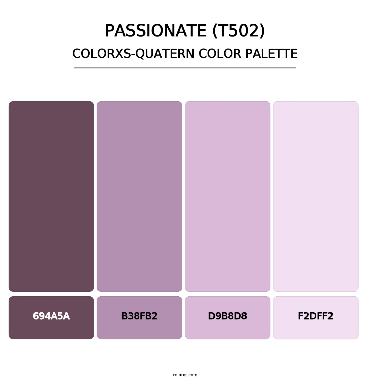 Passionate (T502) - Colorxs Quatern Palette