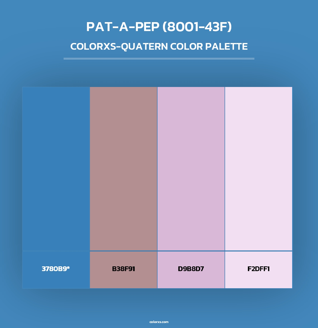 Pat-a-Pep (8001-43F) - Colorxs Quad Palette
