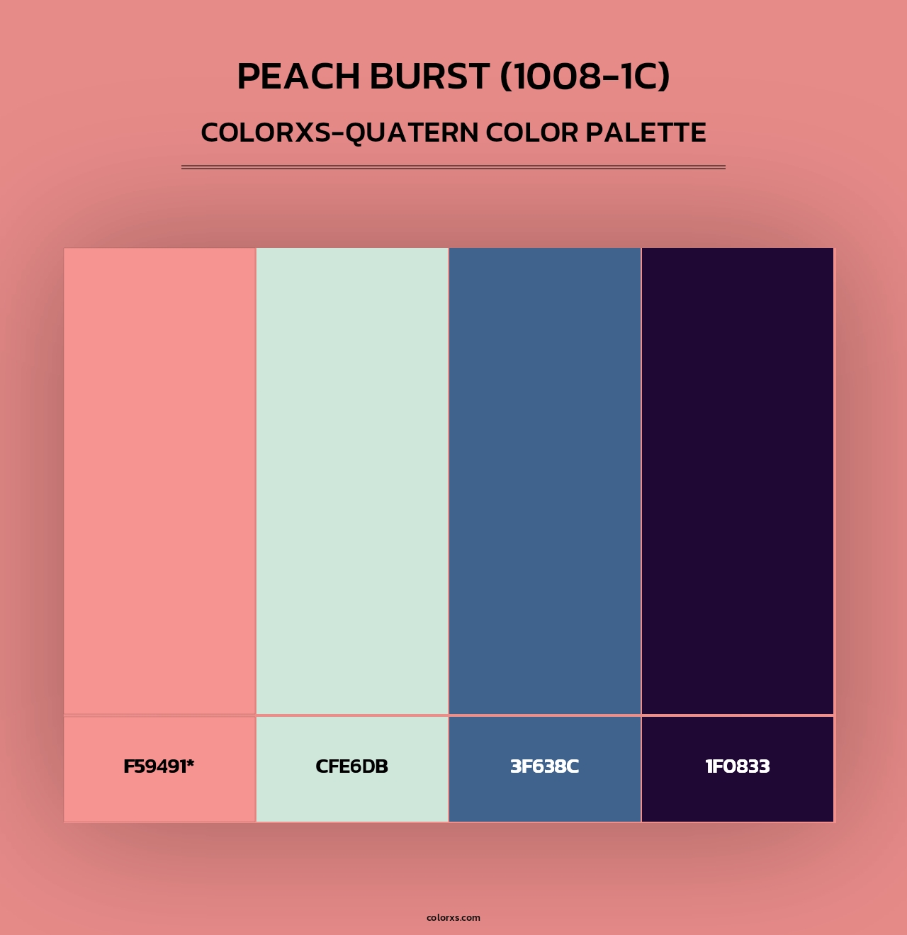 Peach Burst (1008-1C) - Colorxs Quad Palette