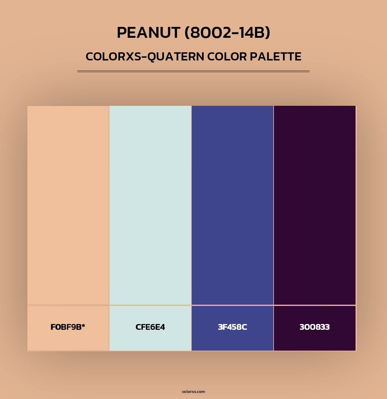 Peanut (8002-14B) - Colorxs Quad Palette