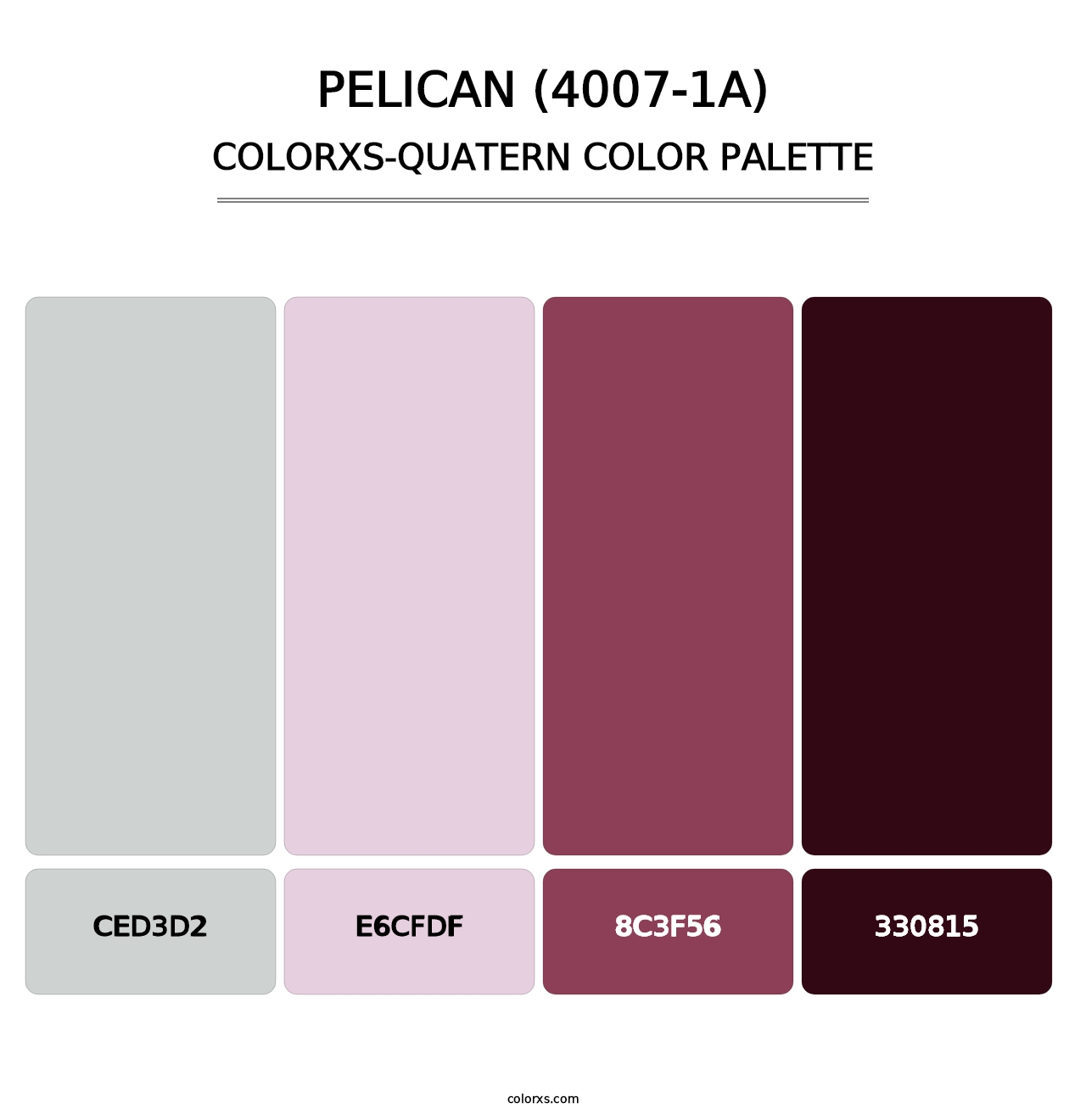 Pelican (4007-1A) - Colorxs Quatern Palette