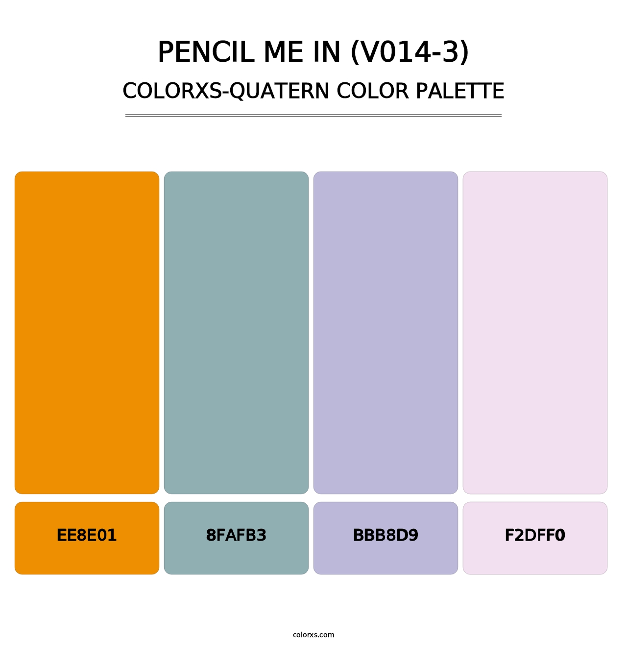 Pencil Me In (V014-3) - Colorxs Quatern Palette