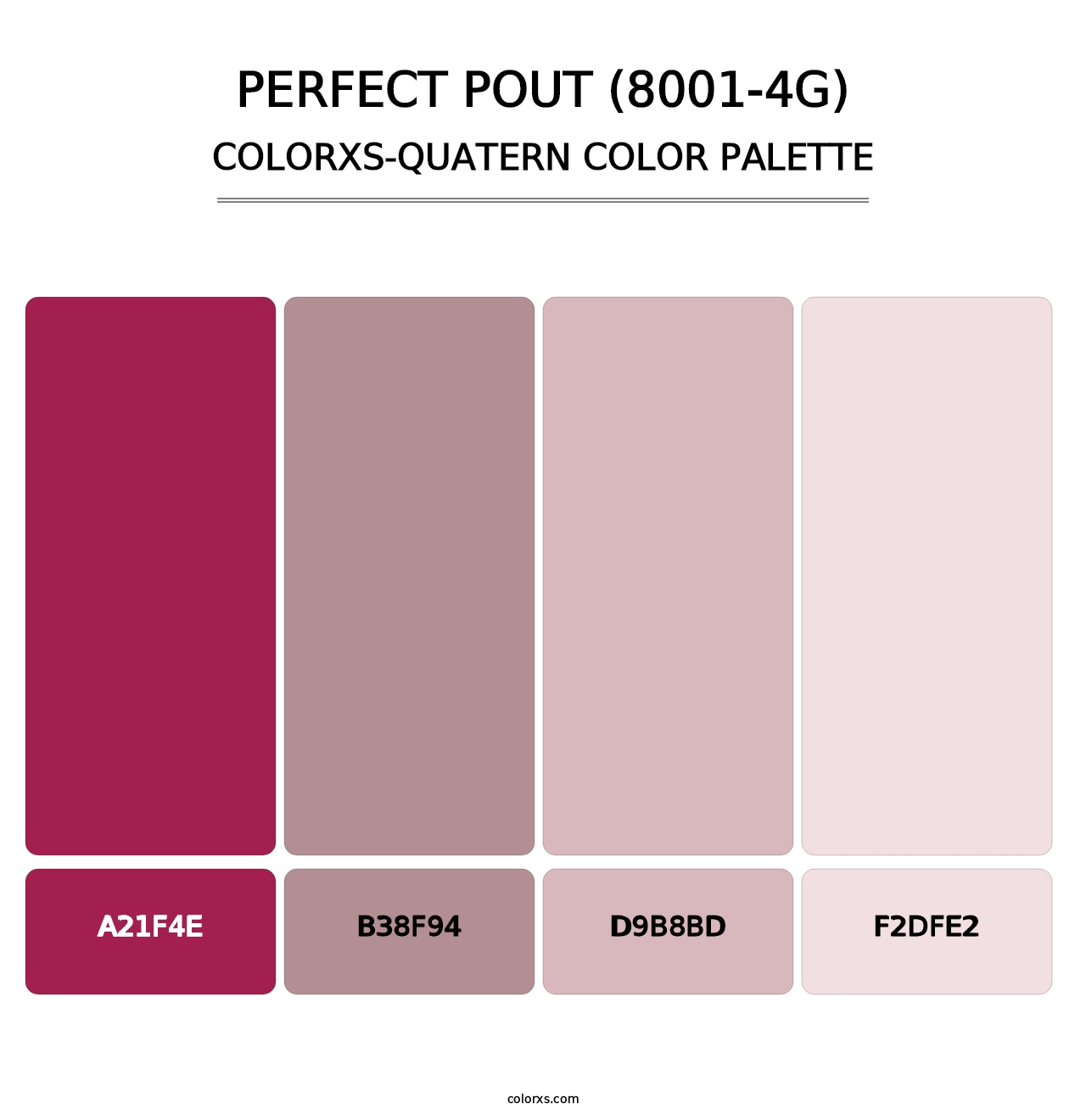 Perfect Pout (8001-4G) - Colorxs Quatern Palette