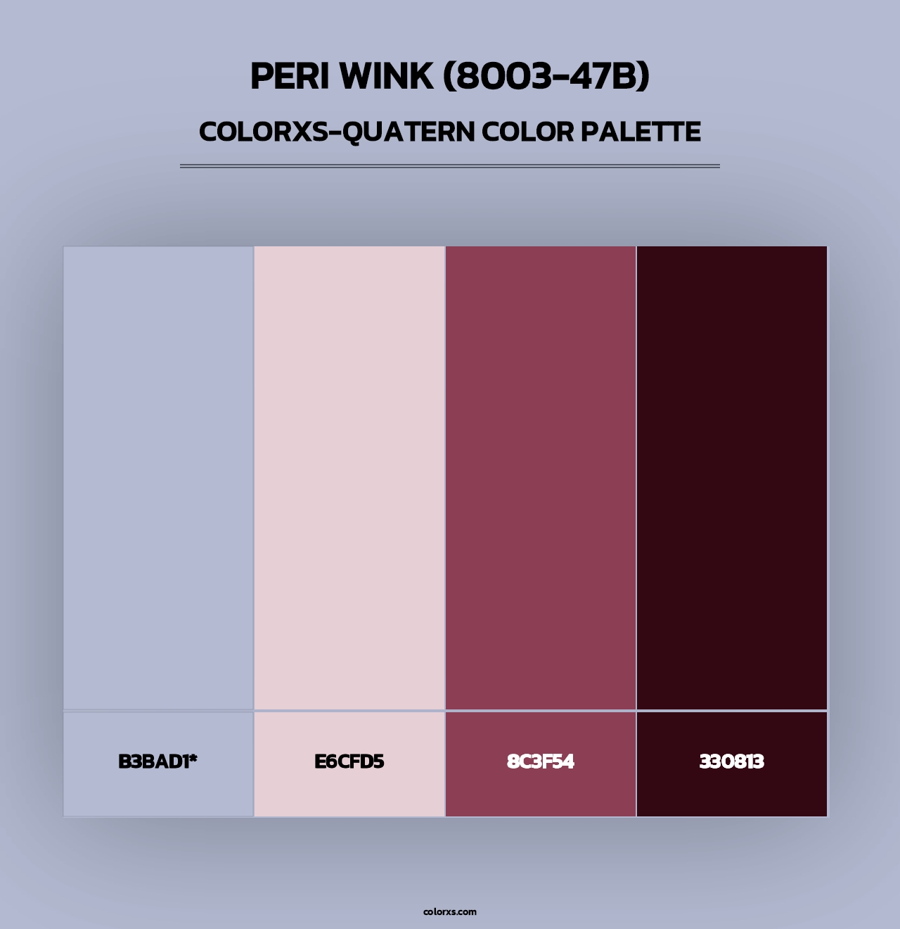 Peri Wink (8003-47B) - Colorxs Quad Palette