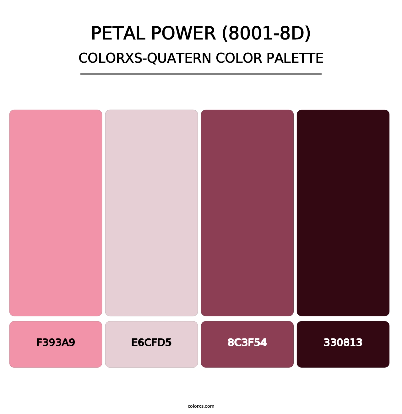 Petal Power (8001-8D) - Colorxs Quatern Palette