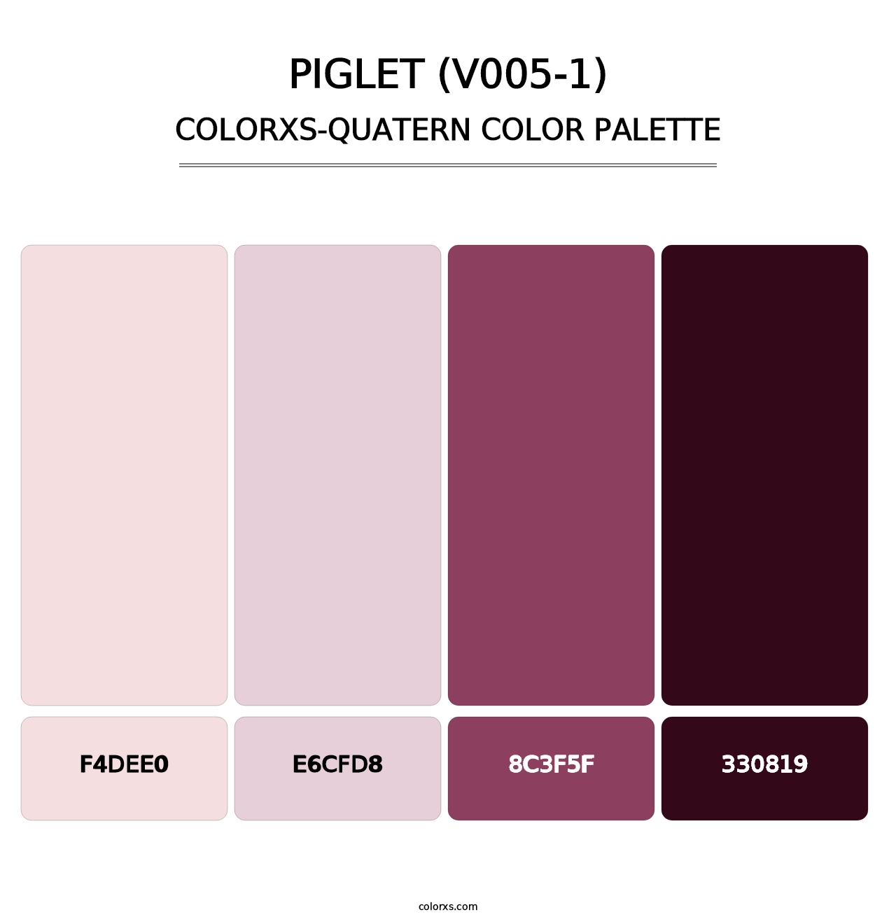 Piglet (V005-1) - Colorxs Quatern Palette