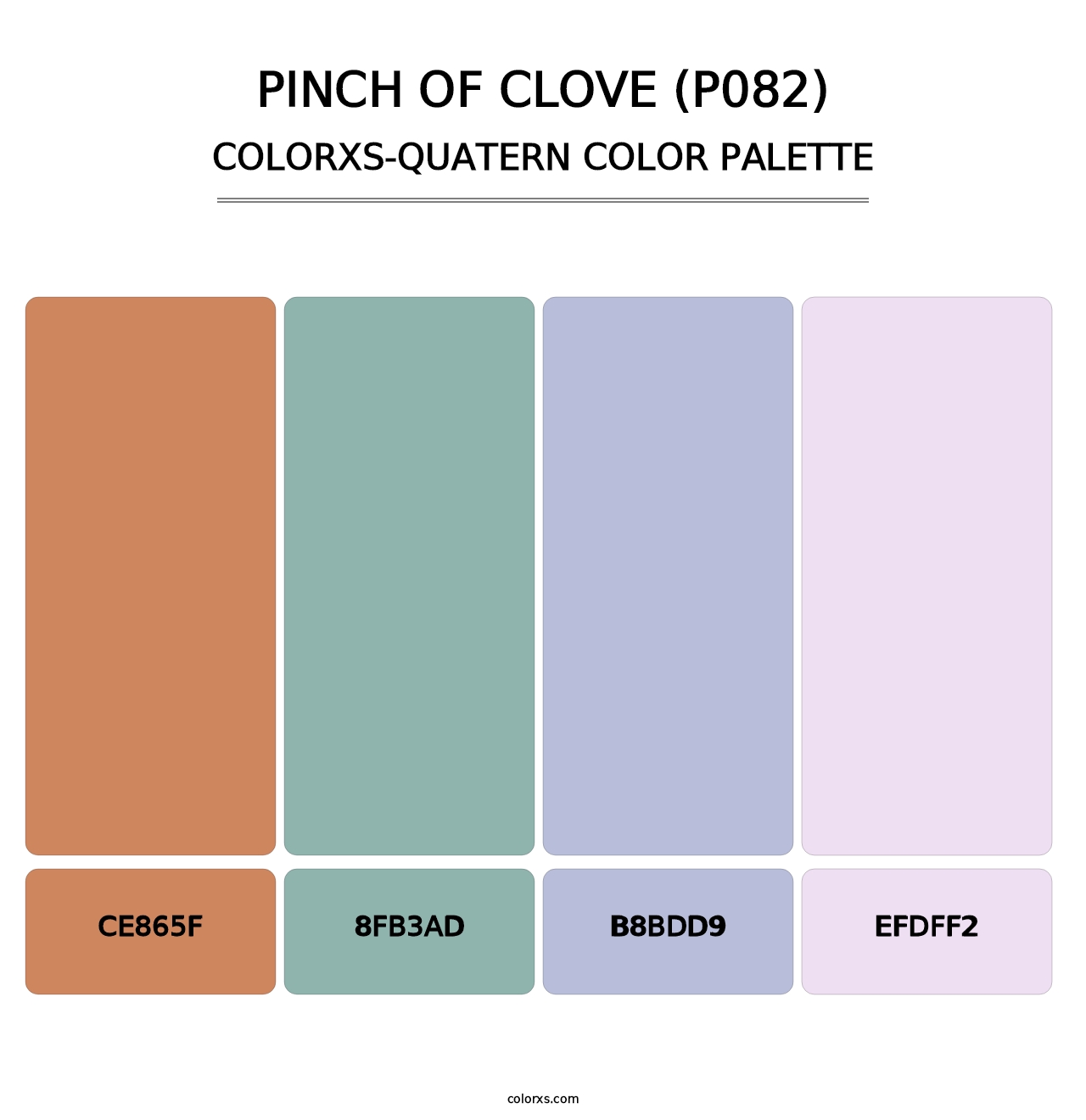 Pinch of Clove (P082) - Colorxs Quatern Palette