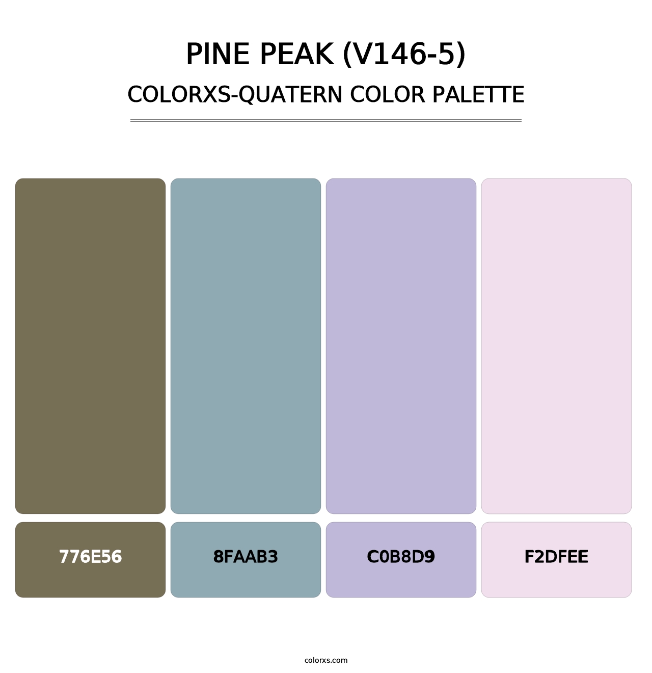 Pine Peak (V146-5) - Colorxs Quatern Palette