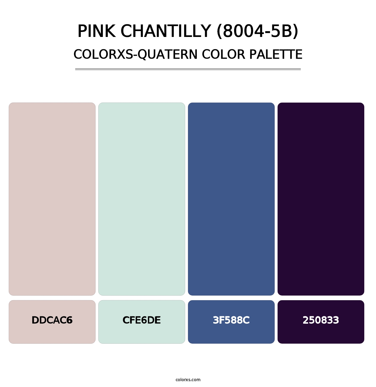 Pink Chantilly (8004-5B) - Colorxs Quatern Palette