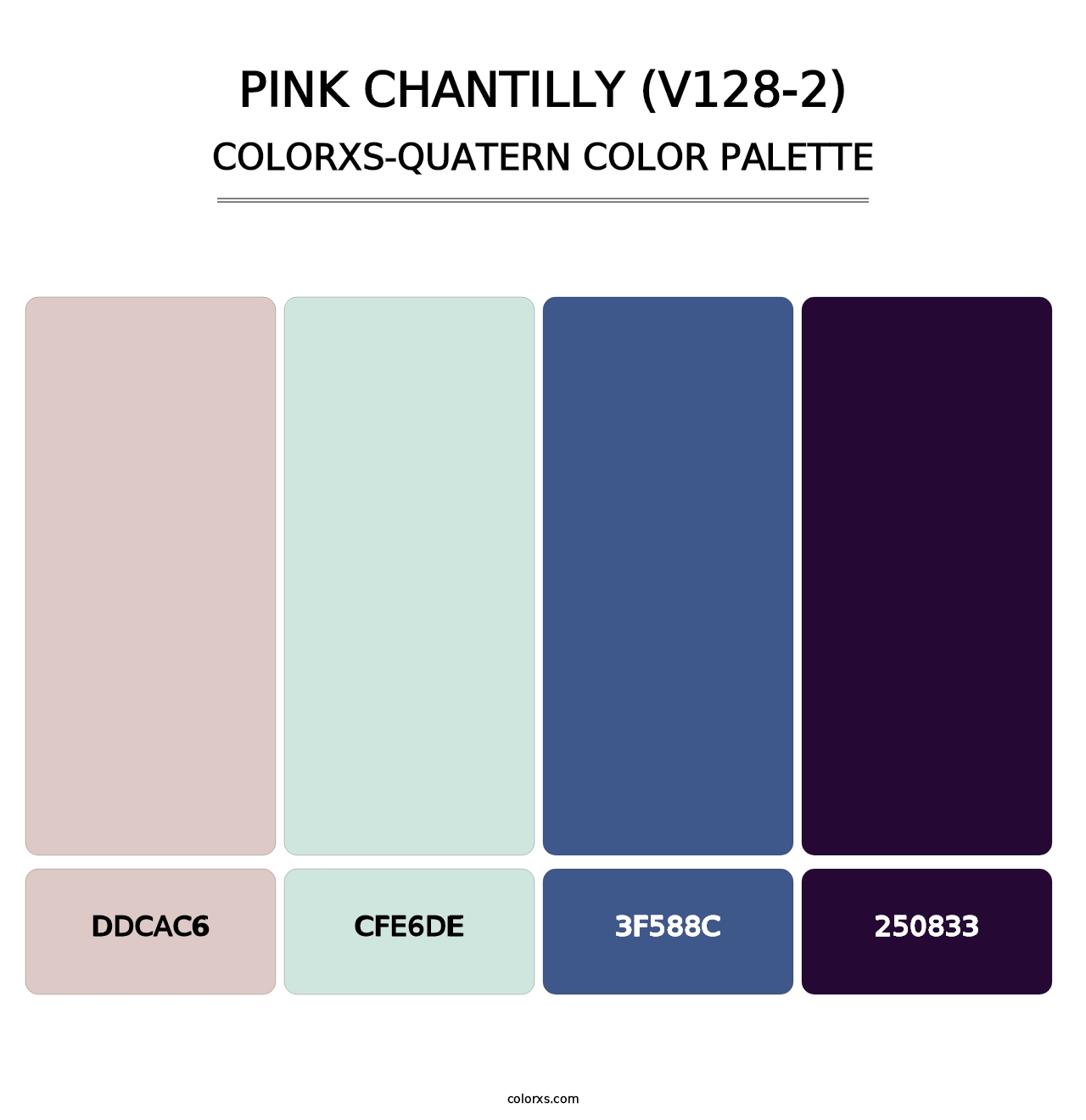 Pink Chantilly (V128-2) - Colorxs Quatern Palette