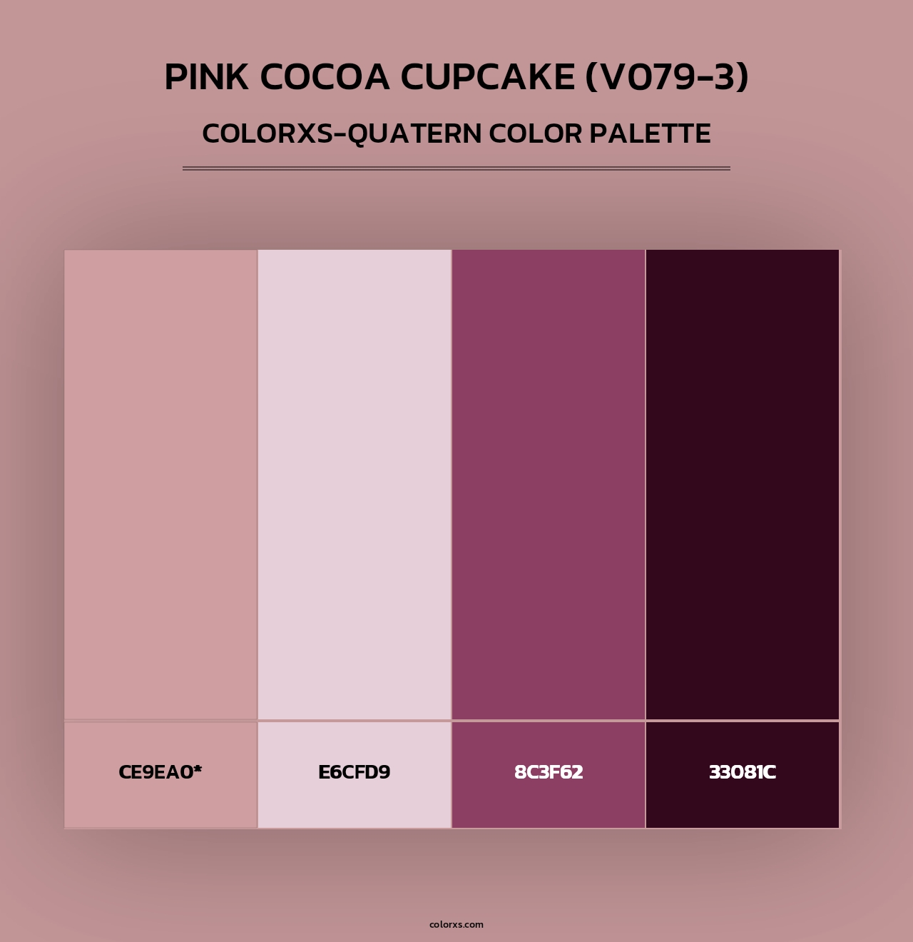 Pink Cocoa Cupcake (V079-3) - Colorxs Quad Palette