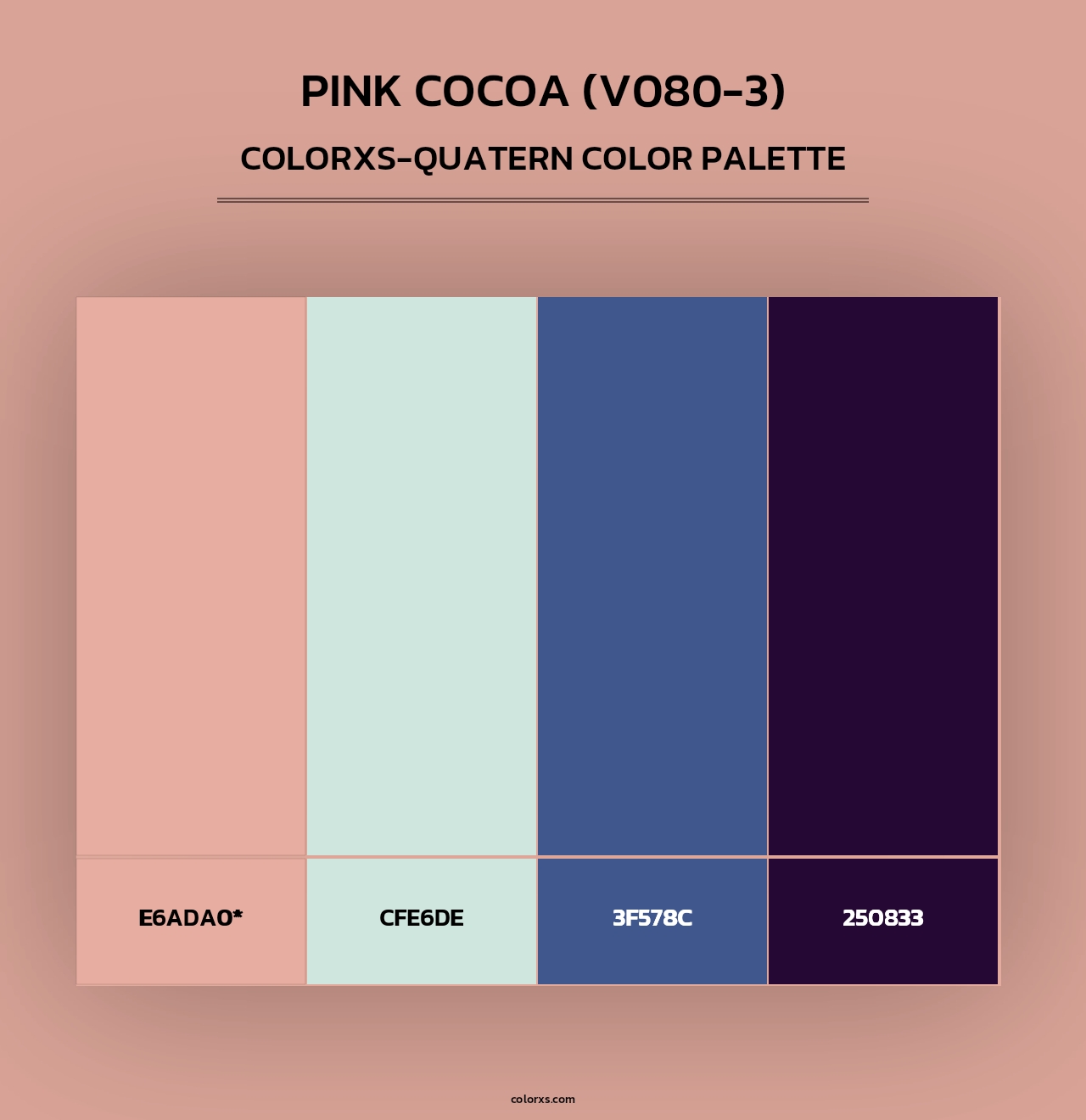 Pink Cocoa (V080-3) - Colorxs Quad Palette