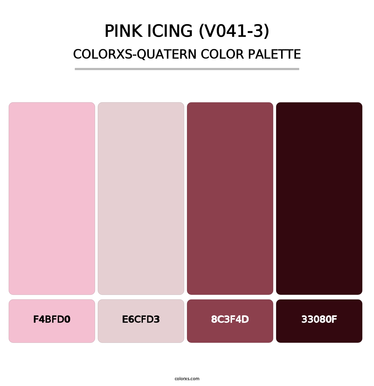 Pink Icing (V041-3) - Colorxs Quatern Palette