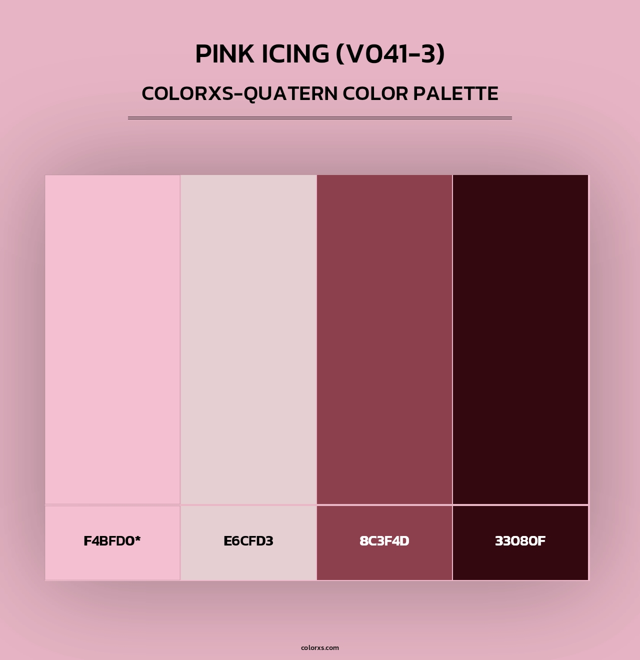 Pink Icing (V041-3) - Colorxs Quad Palette