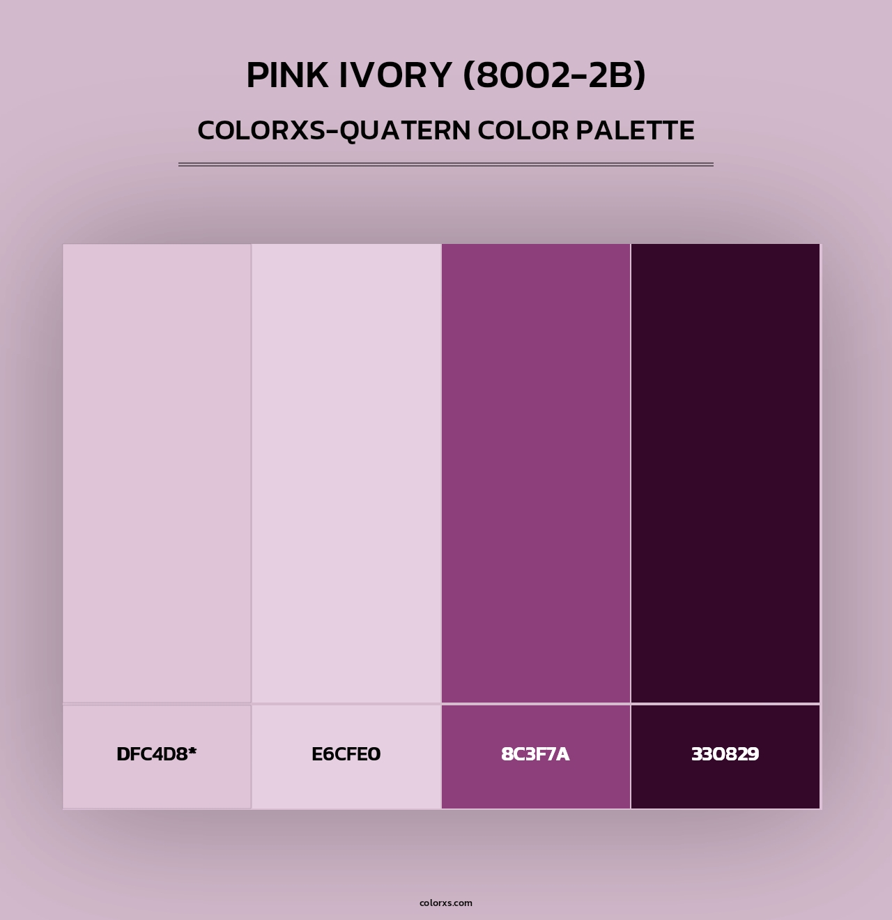 Pink Ivory (8002-2B) - Colorxs Quad Palette