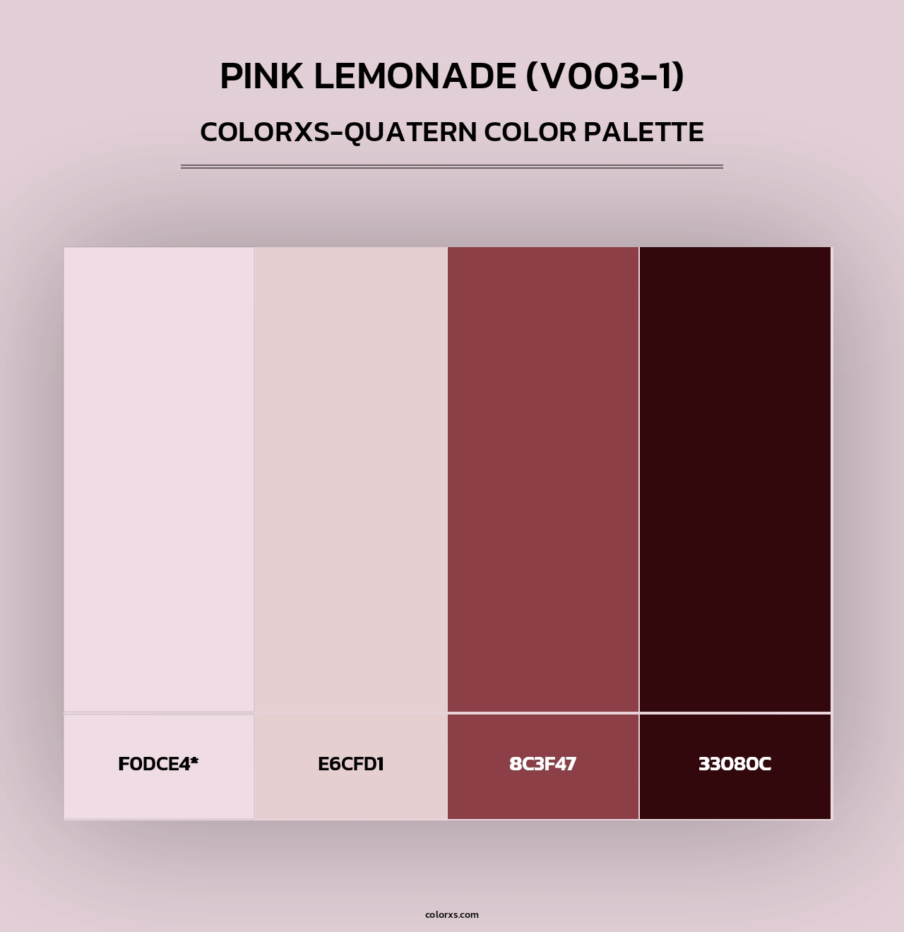 Pink Lemonade (V003-1) - Colorxs Quad Palette